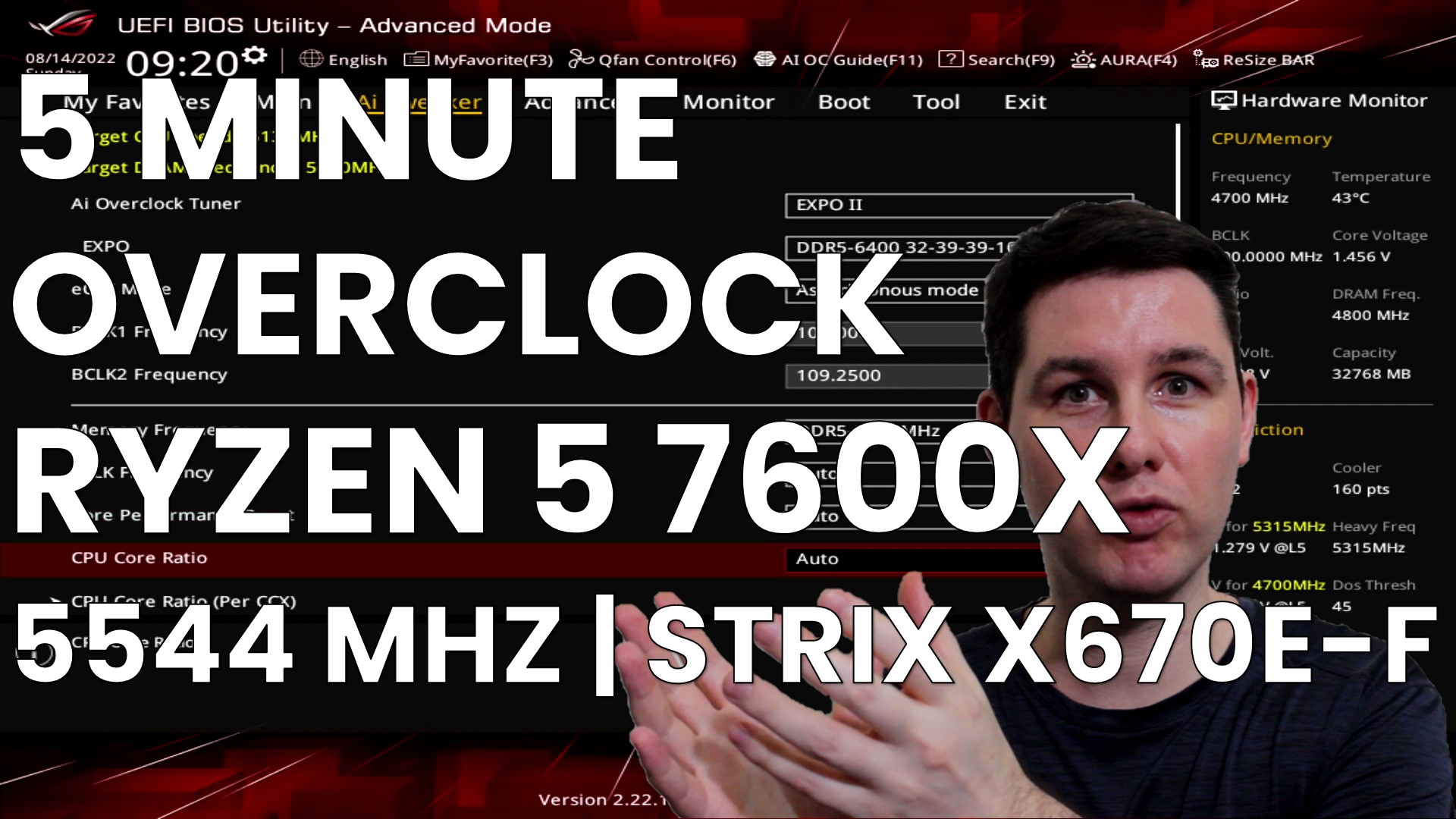 ryzen 5 7600x 5 minute overclock